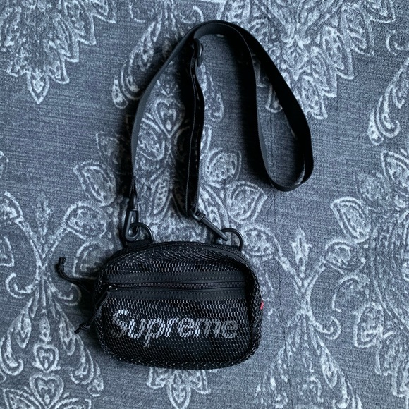 supreme mesh shoulder bag